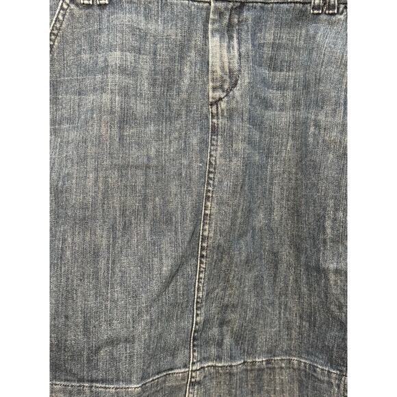 Vtg GAP Limited Edition Medium Wash Blue Denim Knee Pencil Skirt 4 Pockets Size6 - Picture 4 of 9